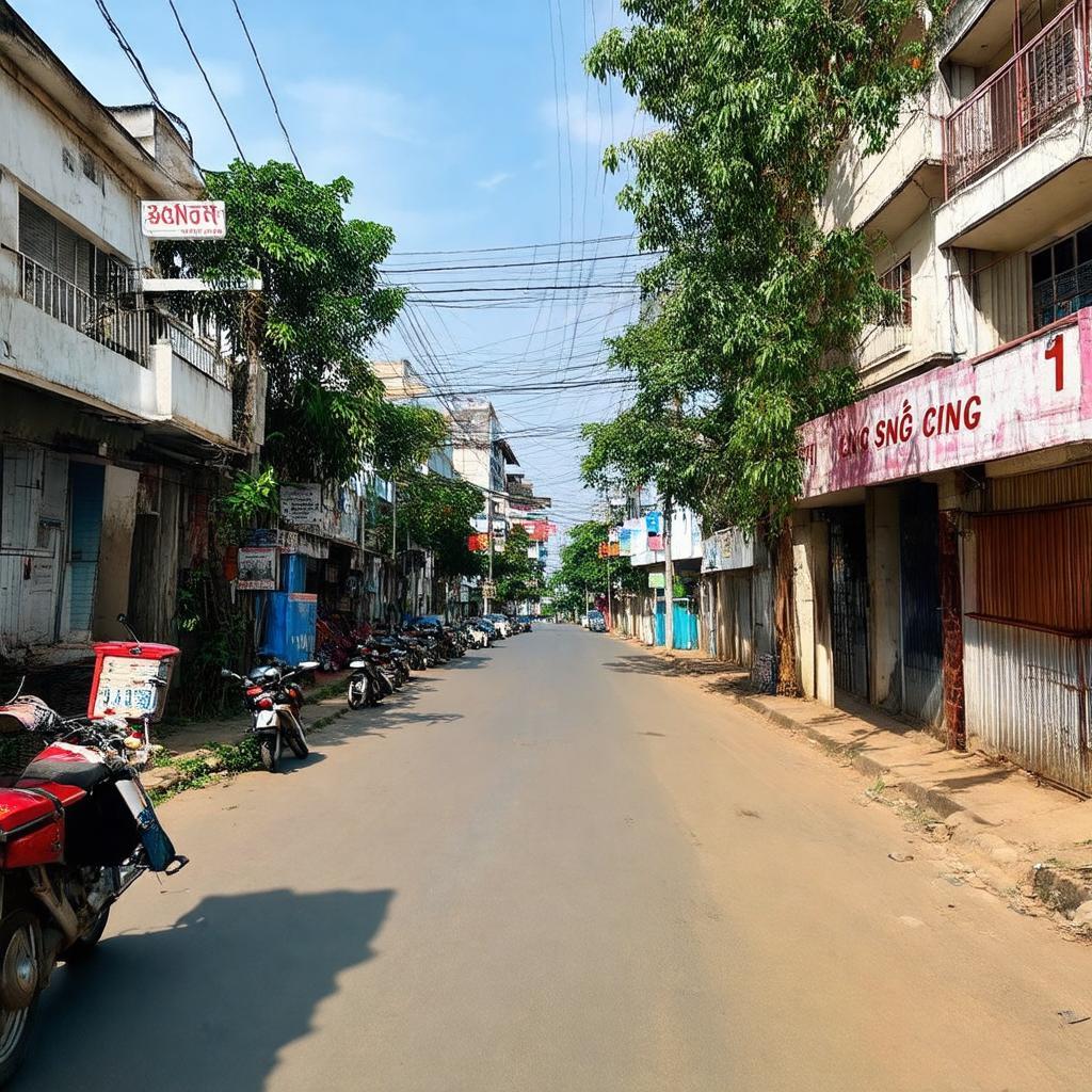 Hình ảnh đường số 1 khu dân cư Vĩnh Lộc A Bình Chánh, con đường sầm uất